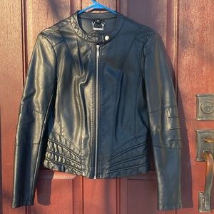 Joujou Vegan Leather Moto Jacket